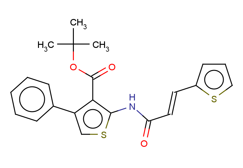 tert-butyl 4-phenyl-2-[(2E)-3-(thiophen-2-yl)prop-2-enamido]thiophene-3-carboxylate