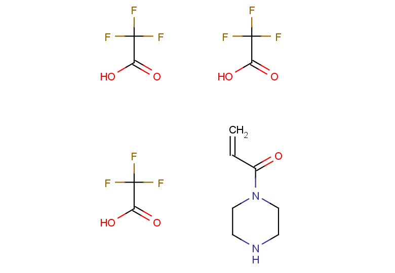 1-(piperazin-1-yl)prop-2-en-1-one, tris(trifluoroacetic acid)