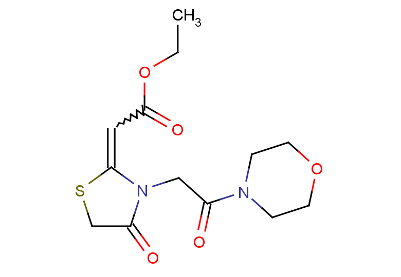 ethyl 2-{3-[2-(morpholin-4-yl)-2-oxoethyl]-4-oxo-1,3-thiazolidin-2-ylidene}acetate