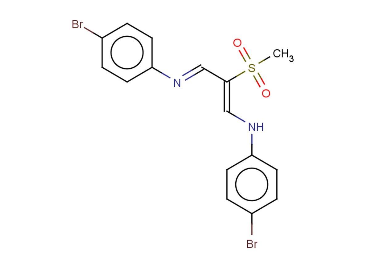 4-bromo-N-[(1Z,3E)-3-[(4-bromophenyl)imino]-2-methanesulfonylprop-1-en-1-yl]aniline