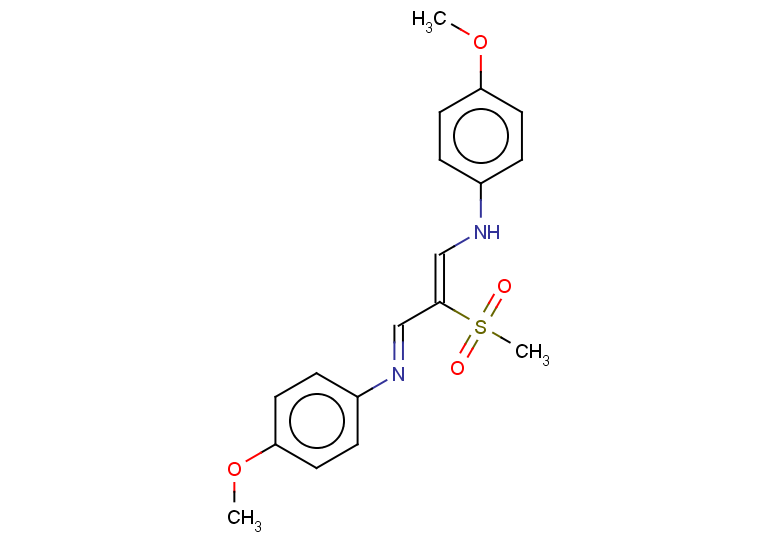 N-[(1Z,3E)-2-methanesulfonyl-3-[(4-methoxyphenyl)imino]prop-1-en-1-yl]-4-methoxyaniline