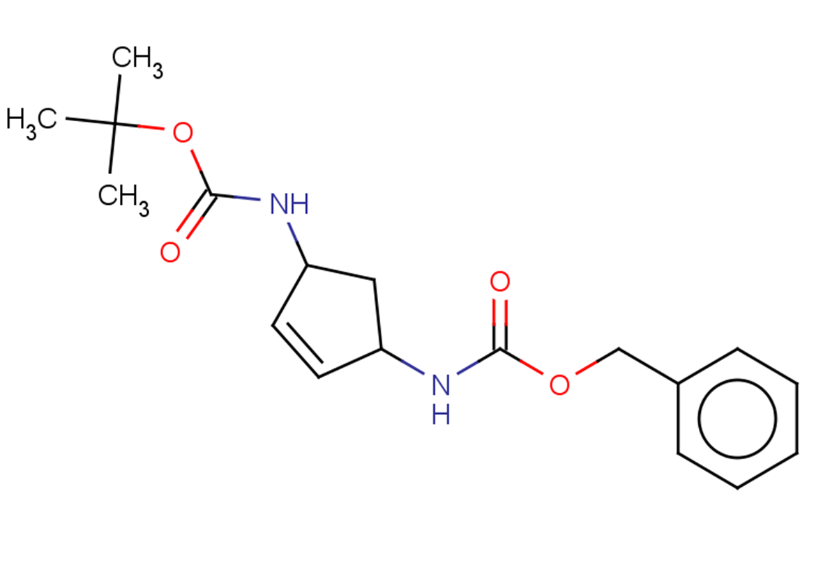 benzyl N-(4-{[(tert-butoxy)carbonyl]amino}cyclopent-2-en-1-yl)carbamate