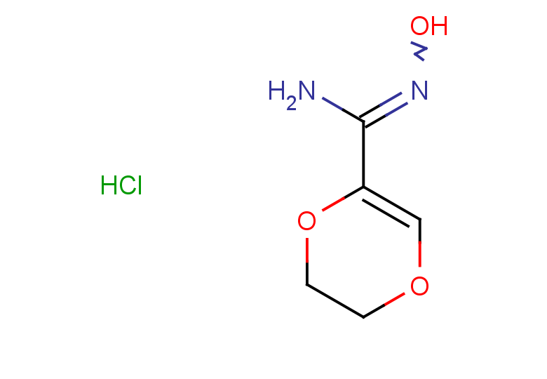N'-hydroxy-5,6-dihydro-1,4-dioxine-2-carboximidamide hydrochloride