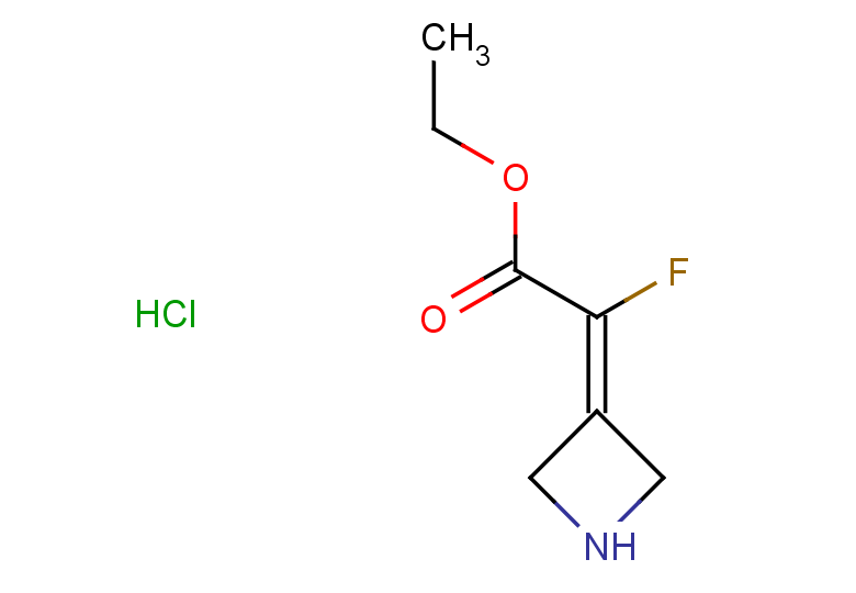 ethyl 2-(azetidin-3-ylidene)-2-fluoroacetate hydrochloride