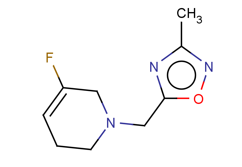 5-fluoro-1-[(3-methyl-1,2,4-oxadiazol-5-yl)methyl]-1,2,3,6-tetrahydropyridine