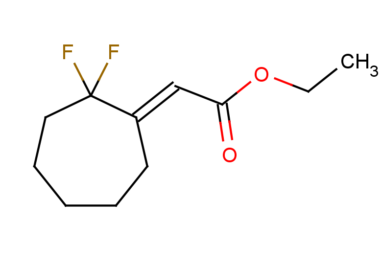 ethyl 2-[(1E)-2,2-difluorocycloheptylidene]acetate