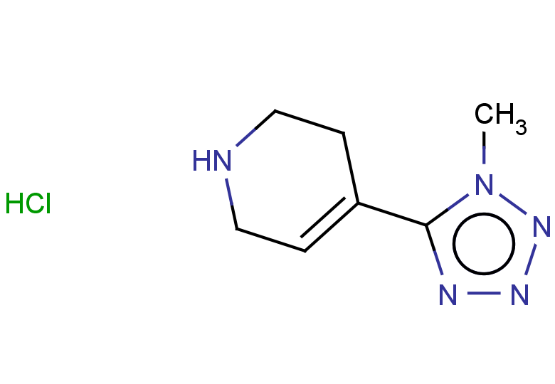 4-(1-methyl-1H-1,2,3,4-tetrazol-5-yl)-1,2,3,6-tetrahydropyridine hydrochloride