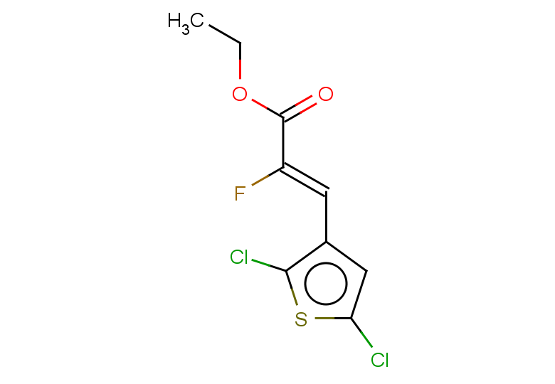 ethyl (2Z)-3-(2,5-dichlorothiophen-3-yl)-2-fluoroprop-2-enoate