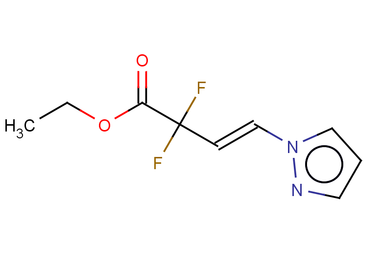 ethyl (3E)-2,2-difluoro-4-(1H-pyrazol-1-yl)but-3-enoate