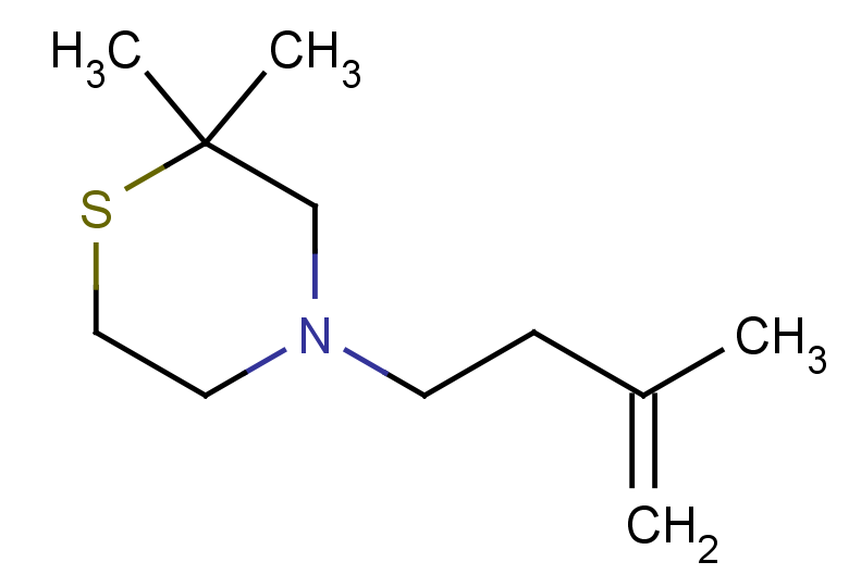 2,2-dimethyl-4-(3-methylbut-3-en-1-yl)thiomorpholine