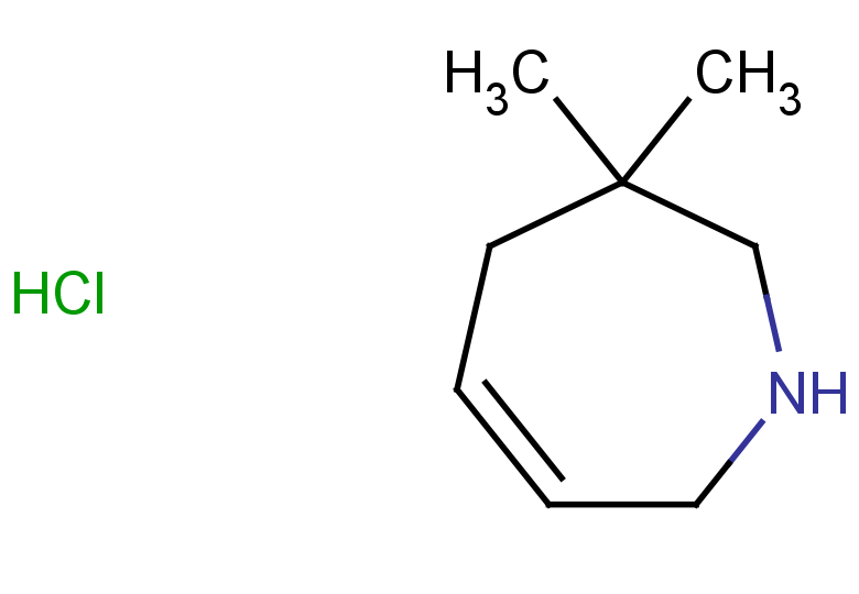 3,3-dimethyl-2,3,4,7-tetrahydro-1H-azepine hydrochloride