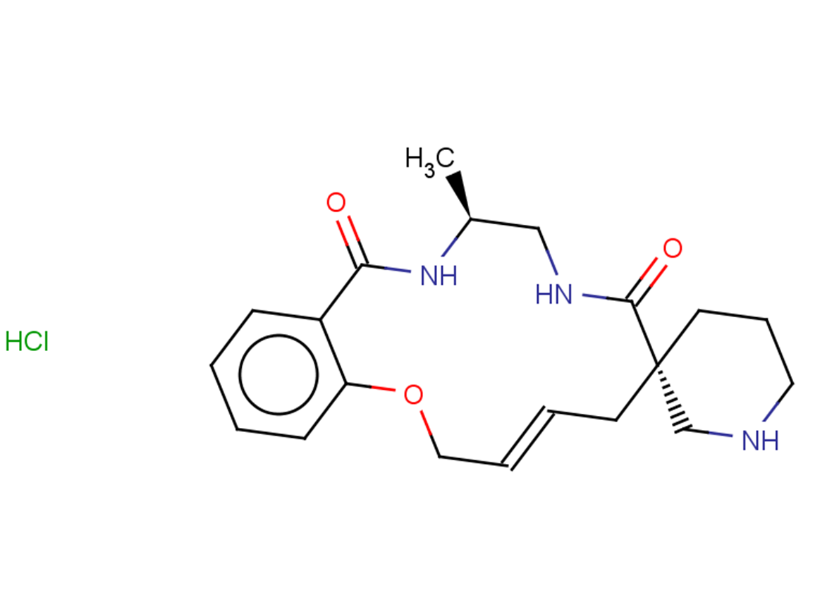 (6S,10S)-10-methyl-2,5,7,8,9,10,11,12-octahydrospiro[1,8,11-benzoxadiazacyclotetradecine-6,3'-piperidine]-7,12-dione hydrochloride