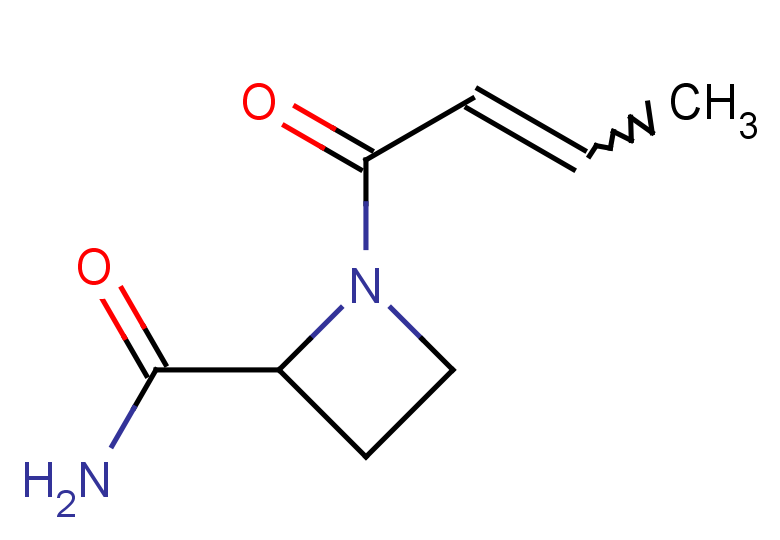 1-(but-2-enoyl)azetidine-2-carboxamide