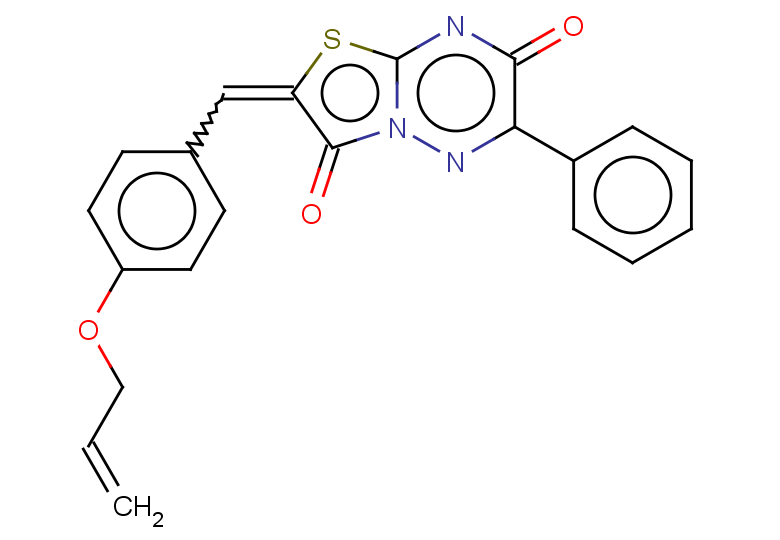 2-phenyl-6-{[4-(prop-2-en-1-yloxy)phenyl]methylidene}-3H,6H,7H-[1,3]thiazolo[3,2-b][1,2,4]triazine-3,7-dione
