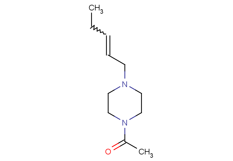 1-[4-(pent-2-en-1-yl)piperazin-1-yl]ethan-1-one