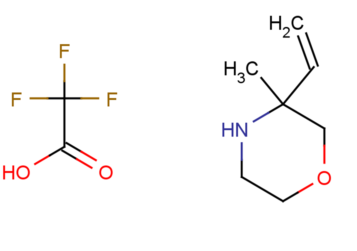 3-ethenyl-3-methylmorpholine, trifluoroacetic acid