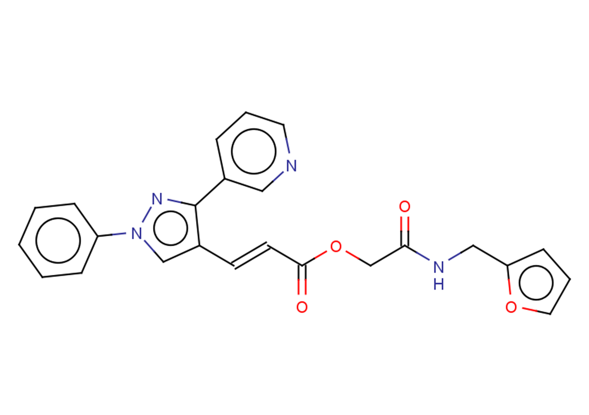 [(furan-2-ylmethyl)carbamoyl]methyl (2E)-3-[1-phenyl-3-(pyridin-3-yl)-1H-pyrazol-4-yl]prop-2-enoate