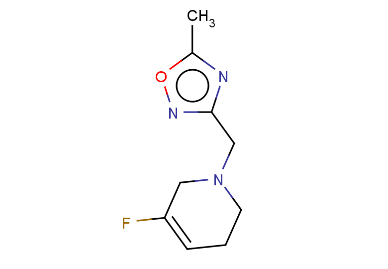 5-fluoro-1-[(5-methyl-1,2,4-oxadiazol-3-yl)methyl]-1,2,3,6-tetrahydropyridine