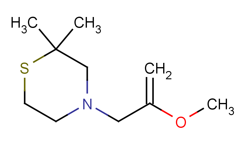4-(2-methoxyprop-2-en-1-yl)-2,2-dimethylthiomorpholine