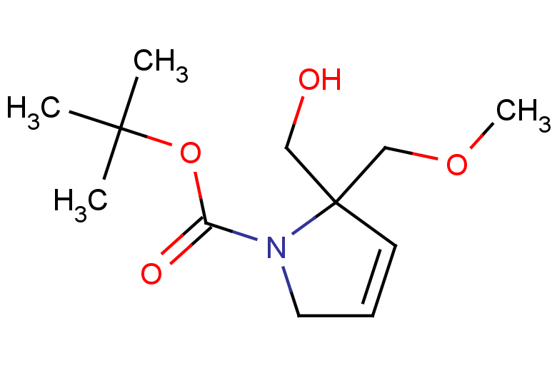 tert-butyl 2-(hydroxymethyl)-2-(methoxymethyl)-2,5-dihydro-1H-pyrrole-1-carboxylate