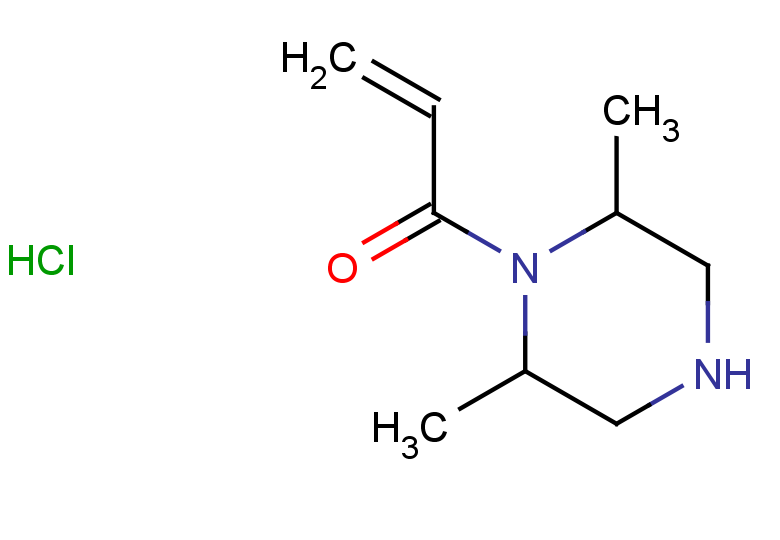 1-(2,6-dimethylpiperazin-1-yl)prop-2-en-1-one hydrochloride