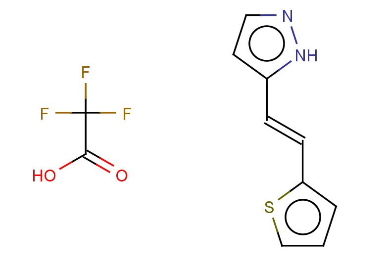 5-[(1E)-2-(thiophen-2-yl)ethenyl]-1H-pyrazole, trifluoroacetic acid