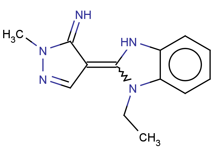4-(1-ethyl-2,3-dihydro-1H-1,3-benzodiazol-2-ylidene)-1-methyl-4,5-dihydro-1H-pyrazol-5-imine