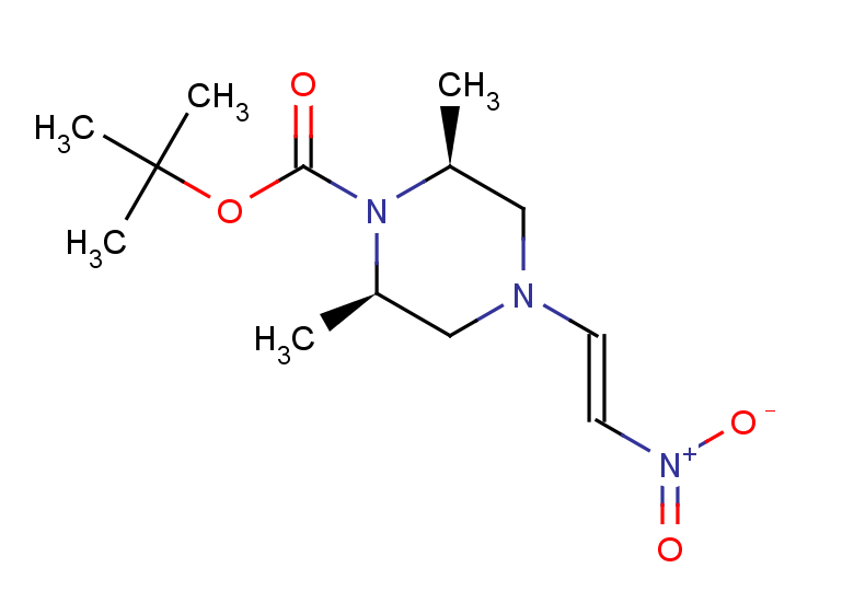 tert-butyl rac-(2R,6S)-2,6-dimethyl-4-[(E)-2-nitroethenyl]piperazine-1-carboxylate, cis