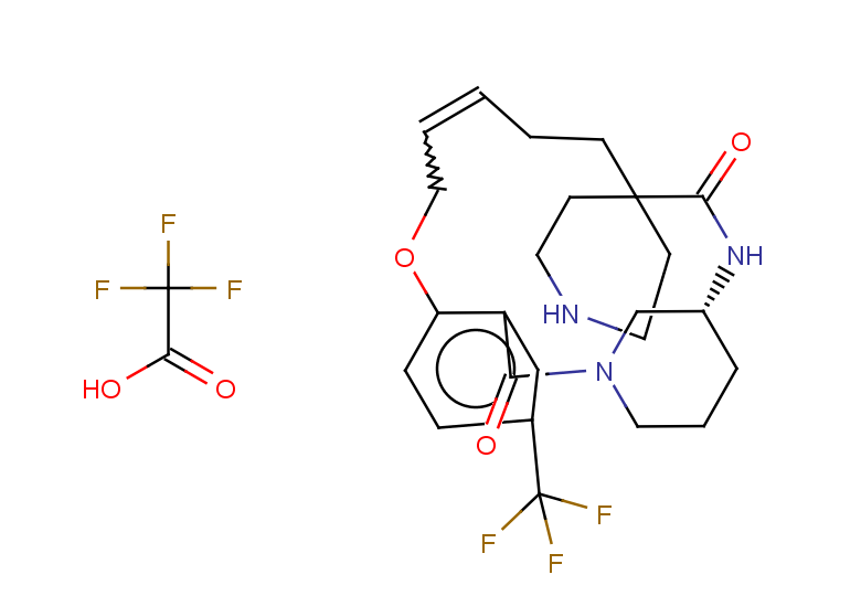(18'R)-5'-(trifluoromethyl)-9'-oxa-1',17'-diazaspiro[piperidine-4,15'-tricyclo[16.3.1.0^{3,8}]docosane]-3',5',7',11'-tetraene-2',16'-dione; 2,2,2-trifluoroacetic acid