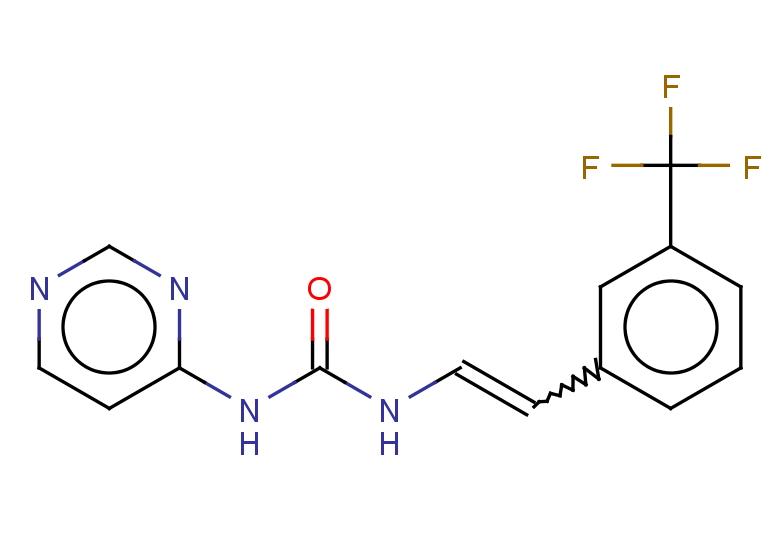 1-(pyrimidin-4-yl)-3-{2-[3-(trifluoromethyl)phenyl]ethenyl}urea
