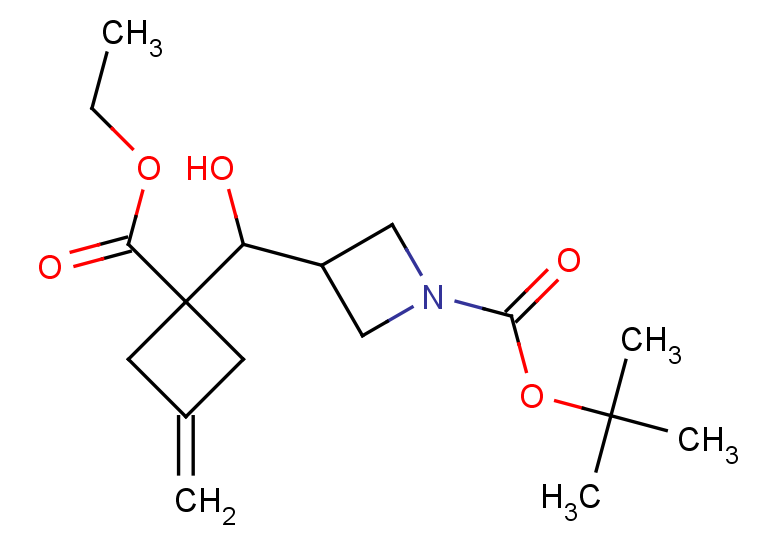 tert-butyl 3-{[1-(ethoxycarbonyl)-3-methylidenecyclobutyl](hydroxy)methyl}azetidine-1-carboxylate