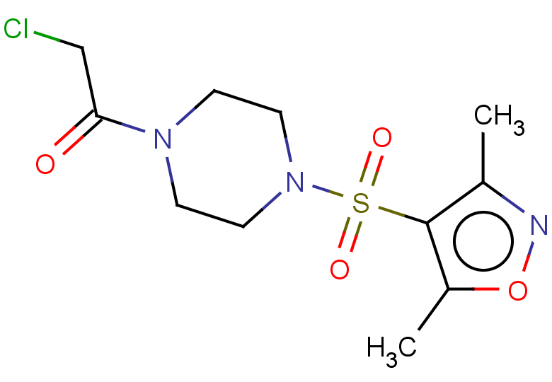 2-chloro-1-{4-[(dimethyl-1,2-oxazol-4-yl)sulfonyl]piperazin-1-yl}ethan-1-one