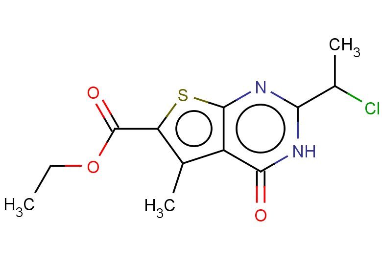 ethyl 2-(1-chloroethyl)-5-methyl-4-oxo-3H,4H-thieno[2,3-d]pyrimidine-6-carboxylate