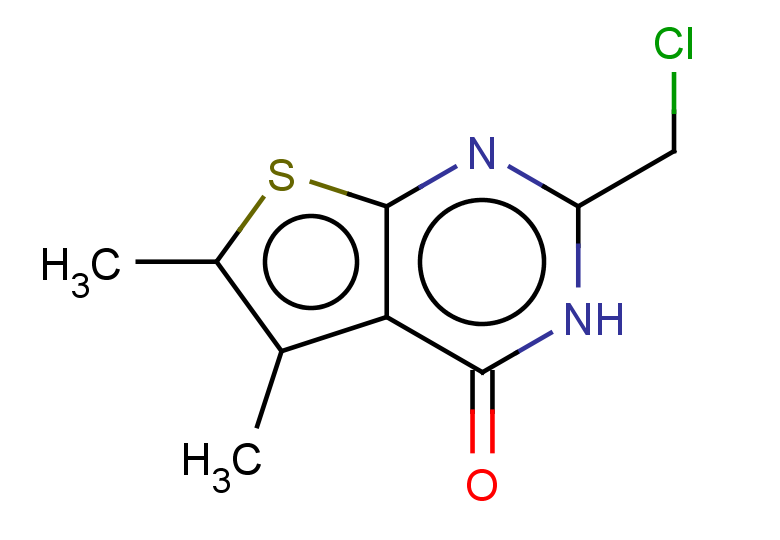 2-(chloromethyl)-5,6-dimethyl-3H,4H-thieno[2,3-d]pyrimidin-4-one