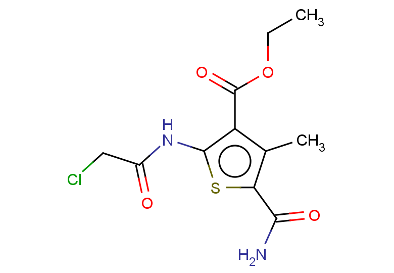 ethyl 5-carbamoyl-2-(2-chloroacetamido)-4-methylthiophene-3-carboxylate