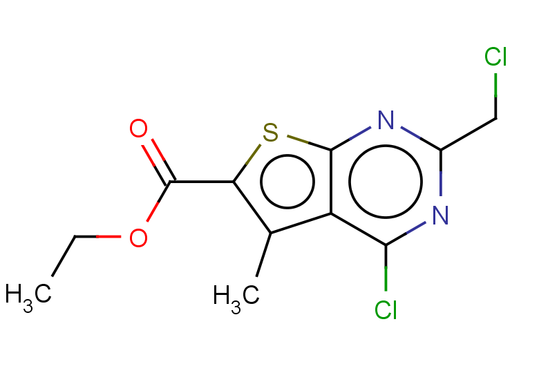 ethyl 4-chloro-2-(chloromethyl)-5-methylthieno[2,3-d]pyrimidine-6-carboxylate