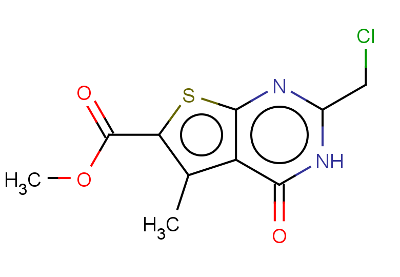 methyl 2-(chloromethyl)-5-methyl-4-oxo-3H,4H-thieno[2,3-d]pyrimidine-6-carboxylate