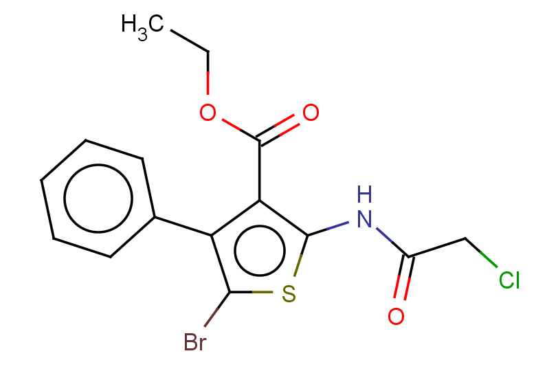 ethyl 5-bromo-2-(2-chloroacetamido)-4-phenylthiophene-3-carboxylate
