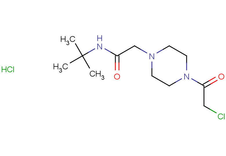 N-tert-butyl-2-[4-(2-chloroacetyl)piperazin-1-yl]acetamide hydrochloride