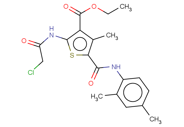 ethyl 2-(2-chloroacetamido)-5-[(2,4-dimethylphenyl)carbamoyl]-4-methylthiophene-3-carboxylate
