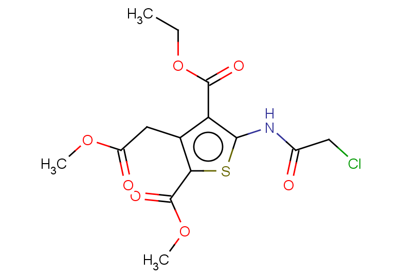 4-ethyl 2-methyl 5-(2-chloroacetamido)-3-(2-methoxy-2-oxoethyl)thiophene-2,4-dicarboxylate