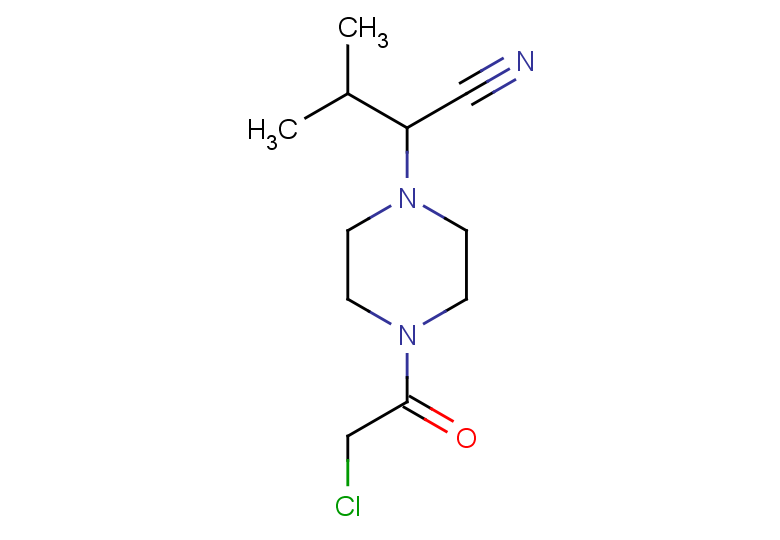 2-[4-(2-chloroacetyl)piperazin-1-yl]-3-methylbutanenitrile