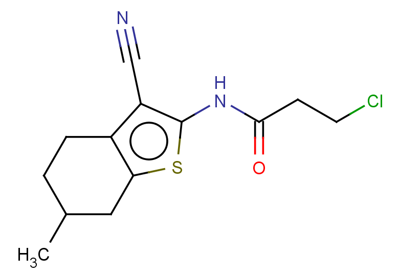 3-chloro-N-(3-cyano-6-methyl-4,5,6,7-tetrahydro-1-benzothiophen-2-yl)propanamide