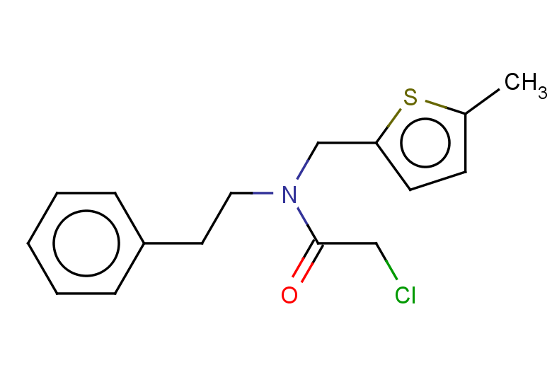 2-chloro-N-[(5-methylthiophen-2-yl)methyl]-N-(2-phenylethyl)acetamide