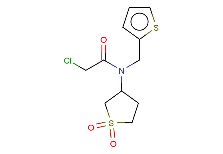 2-chloro-N-(1,1-dioxo-1lambda6-thiolan-3-yl)-N-(thiophen-2-ylmethyl)acetamide