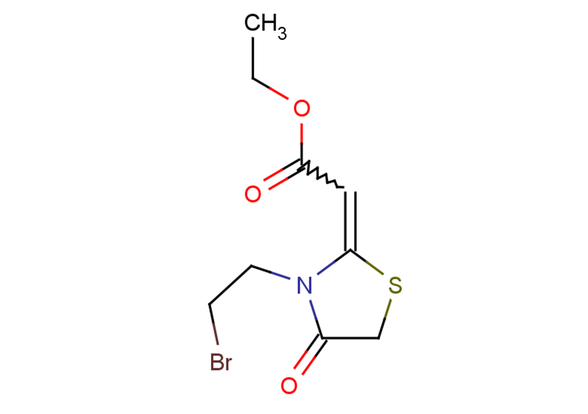 ethyl 2-[3-(2-bromoethyl)-4-oxo-1,3-thiazolidin-2-ylidene]acetate