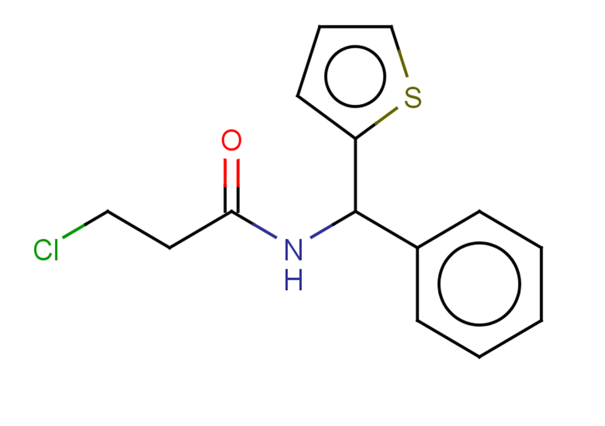 3-chloro-N-[phenyl(thiophen-2-yl)methyl]propanamide