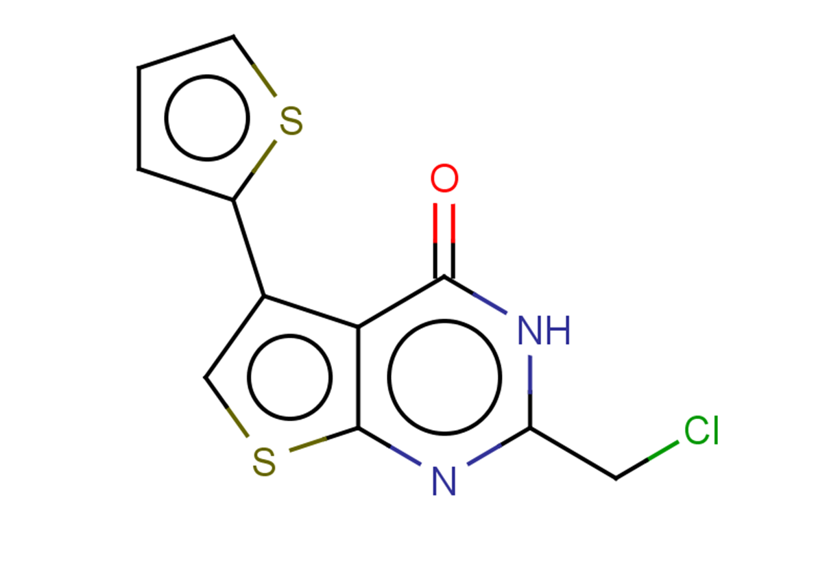 2-(chloromethyl)-5-(thiophen-2-yl)-3H,4H-thieno[2,3-d]pyrimidin-4-one