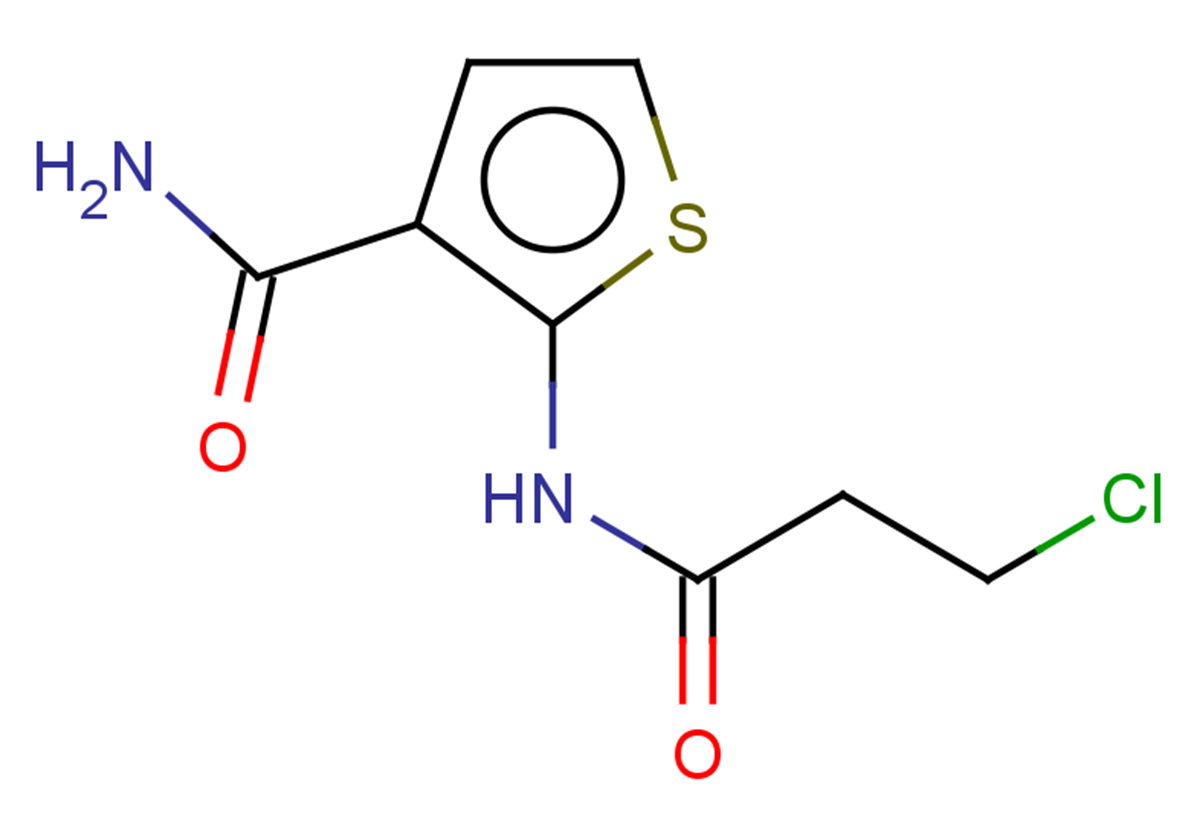 2-(3-chloropropanamido)thiophene-3-carboxamide
