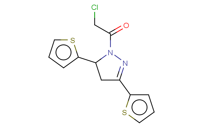 1-[3,5-bis(thiophen-2-yl)-4,5-dihydro-1H-pyrazol-1-yl]-2-chloroethan-1-one